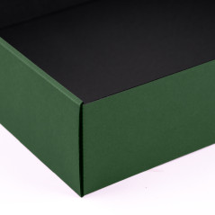 Green Gift Box with Clear Window | 340x280x85 mm | Superbox