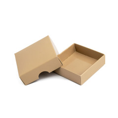 Small Square Sand Colored Cardboard Box | 65x65x20 мм | Superbox