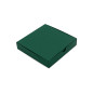 Dark Green Square Box with Recessed Cardboard Lid