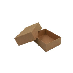 2-PC Small Rectangle Gift Box from Brown Cardboard