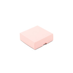 Peach Color Two Piece Small Square Cardboard Gift Box