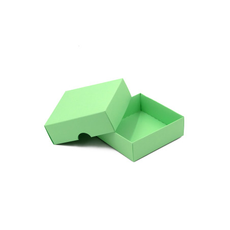 Two Piece Small Square Emerald Cardboard Gift Box