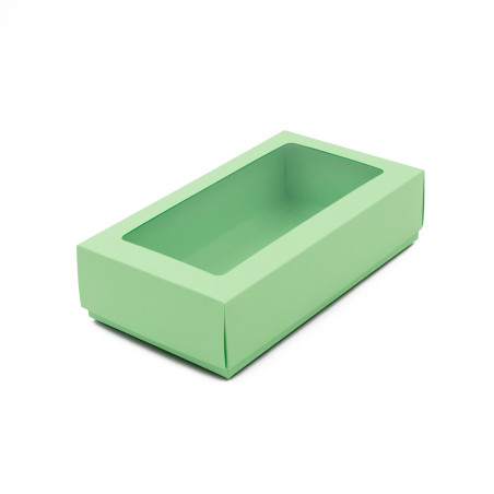 Light Green Two Piece Cardboard Gift Box with Window