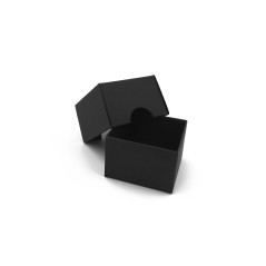 Very Small Two Piece Black Square Box