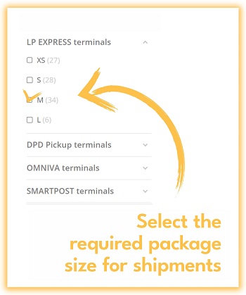 Superbox parcel locker box search options