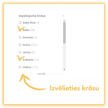 Meklējiet Superbox kastes pēc to krāsas