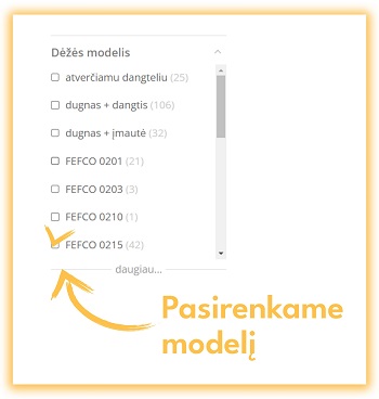 Paieška pagal Superbox dėžučių modelius