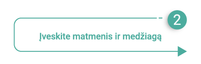 Superbox matmenų ir medžiagų pasirinkimo antraštė
