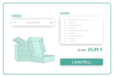 Pristatymo ir logistikos iliustracija