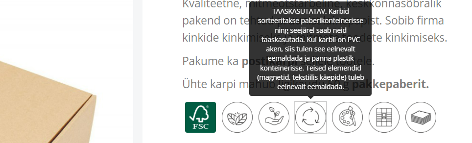 Taaskasutatav papp-pakend