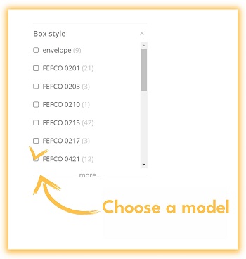 Search for Superbox boxes by model
