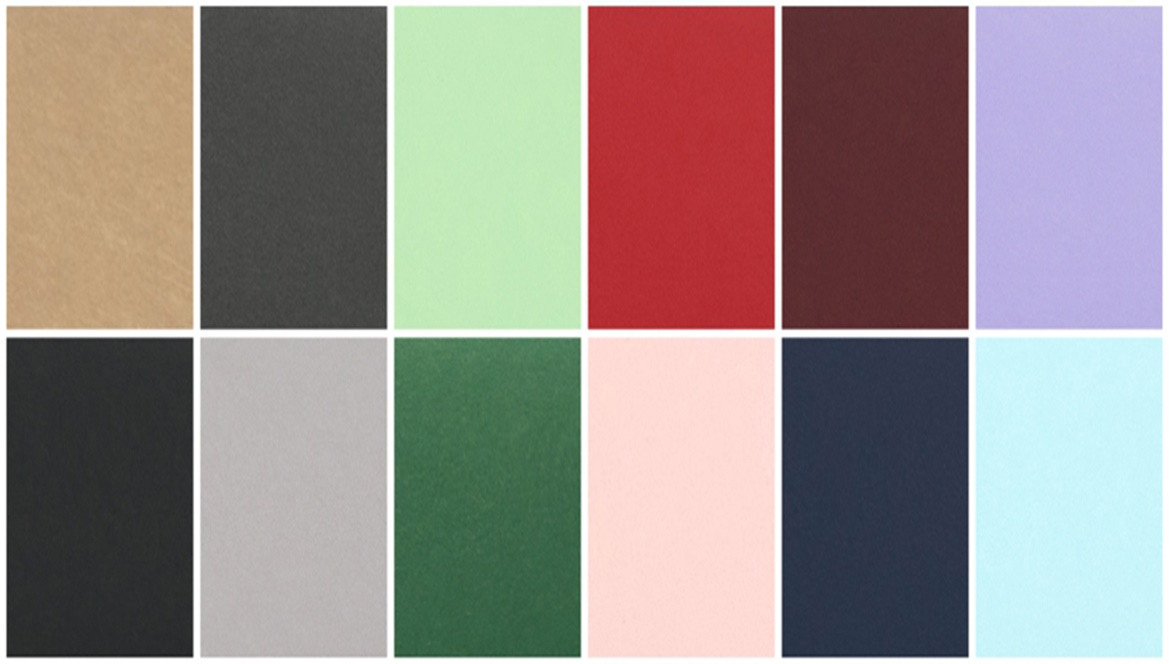 Kokias gofruoto kartono spalvas turime sandėlyje?